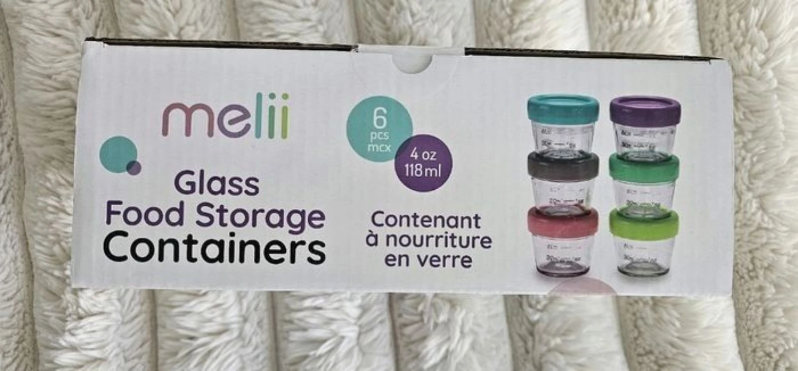 Caja de 6 tarros de vidrio Melii – photo 2